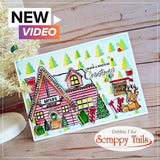 6x8 Santa’s Workshop Stamp and Coordinating Metal Craft Die Set