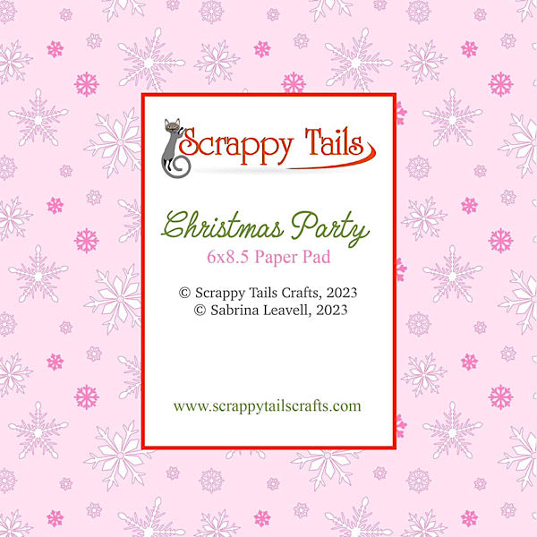 6x8.5 Christmas Party Designer Pattern Paper Pad