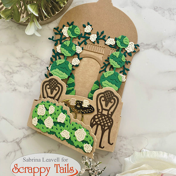 Bistro Table & Chair Wing Trifold Add-On Metal Craft Die