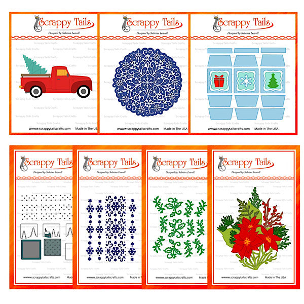 Save 5% Christmas Lantern Add-On Craft Die Bundle for A7 Pumpkin Pop Up Card