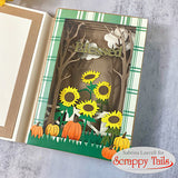 A7 Sunflower Bookframe Cover Plate Metal Craft Die