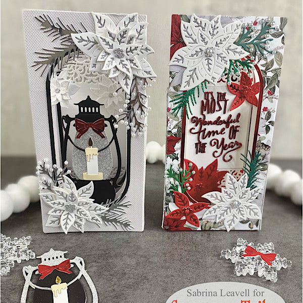 Limited Time Save 10% - 4 Piece “Poinsettia Pop Up Tunnel Card Bundle”