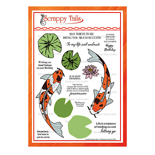 6X8 Good Fortune Stamp Set