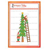 Snow Globe Tall Whimsical Tree With Ladder & Elves Add-On Metal Craft Die