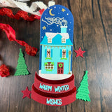 Snow Globe Victorian Christmas House Add-On Metal Craft Die