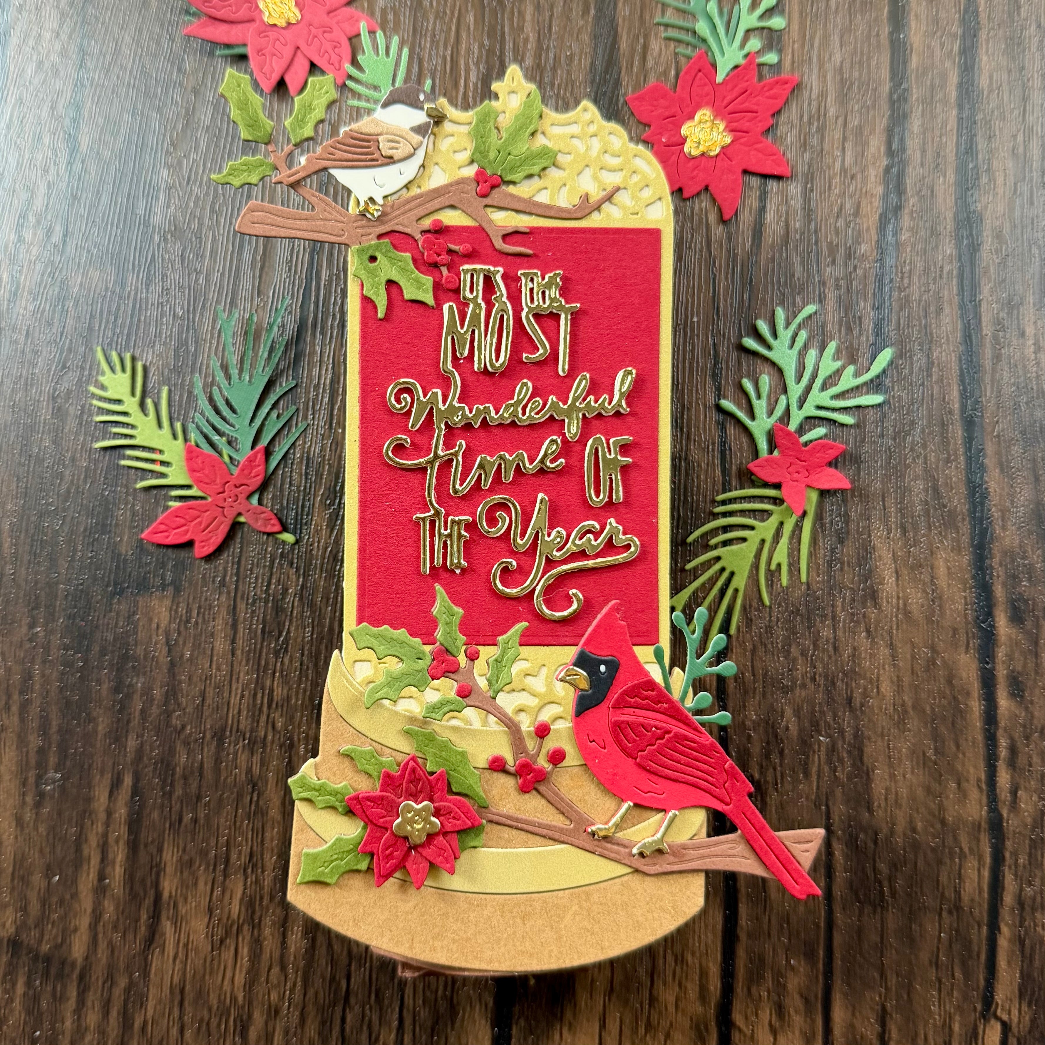 Christmas Tunnel Sentiment Add-On Metal Craft Die