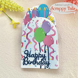 PREORDER SHIPPING 3/25 Birthday Trifold Add-on Metal Craft Die