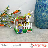 Wheelbarrow Bunny Metal Craft Die