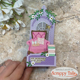 A7 Library Window Pop Up Card Metal Craft Die