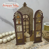 A7 Library Window Pop Up Card Metal Craft Die