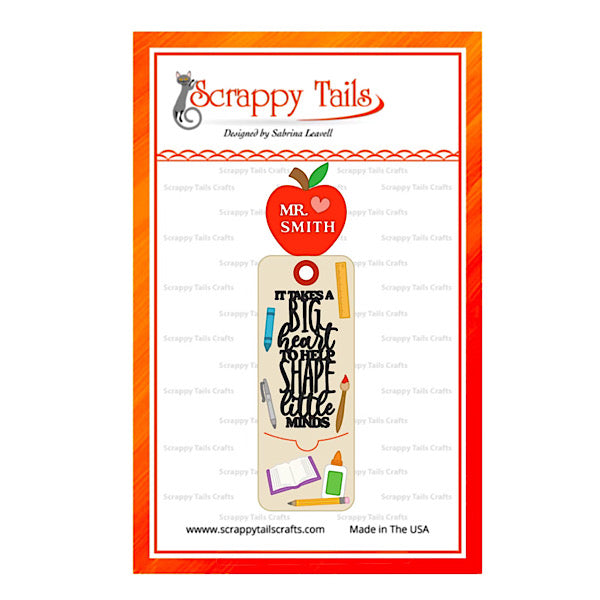 Teacher Appreciation Bookmark Metal Craft Die