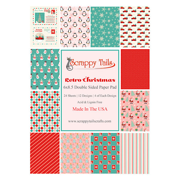 6x8.5 Christmas in July 2023 Designer Pattern Paper Pad