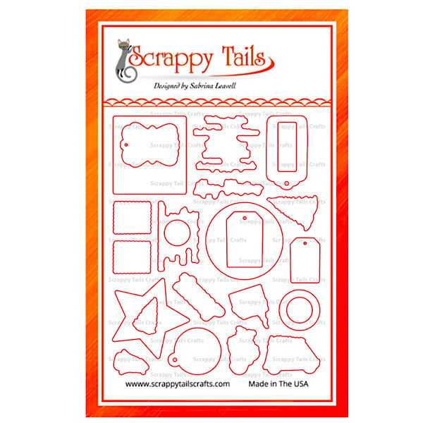 Christmas Postcards and Tags Coordinating Metal Craft Die