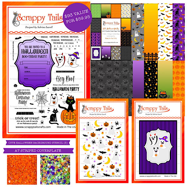 Cute Halloween Party Card Kit