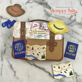 A7 Suitcase Pop Up Card Metal Craft Die