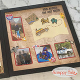 A7 Road Trip Map Metal Craft Die