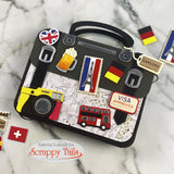 A7 Suitcase Pop Up Card Metal Craft Die