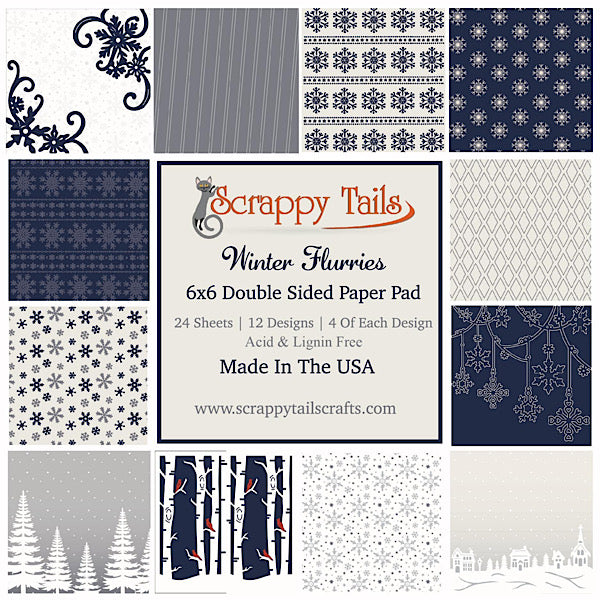 6x6 Winter Flurries Pattern Paper Pad