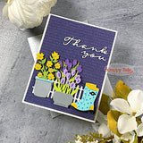 Flowers and Rain Boots Metal Craft Die