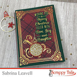 Hot Foil Christmas Sentiment and Coordinating Metal Craft Die Bundle