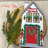 German and American Christmas House Add-On Metal Craft Die