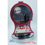 A7 Snow Globe Pop Up Card Metal Craft Die with 360 Interactive Spinner