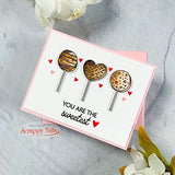 Sweet Treats 6x8 Stamp and Coordinating Metal Die Set