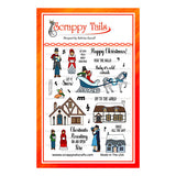 6x8 English Christmas Village Stamp