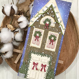 German and American Christmas House Add-On Metal Craft Die