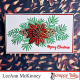 Assorted Christmas Leaves Metal Craft Die look