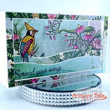 Spring Birds 6x8 Stamp and Coordinating Die Bundle