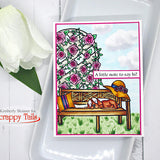 Rose Trellis 6x8 Stamp and Coordinating Die Bundle