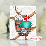 Coffee Love 6x8 Stamp and Coordinating Metal Die Set