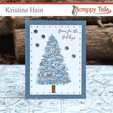 Layered Christmas Tree Stamp and Coordinating Die Bundle