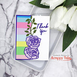 Outlined Rose Assortment Two Layered Metal Dies