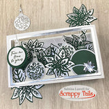 Hot Foil Poinsettia Coordinating Metal Craft Die