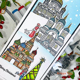 Russian Winter Village 6x6 Stamp Set