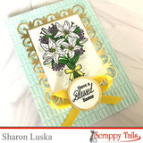 Easter Lilies 4x6 Stamp Set with Coordinating Metal Dies