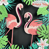 Layering Flamingo Pair Metal Craft Die