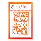 A7 Harvest Blessings Cover Plate Metal Craft Die