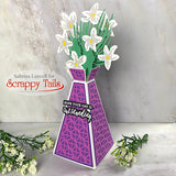 A7 Tall Triangular Pop Up Vase Metal Craft Die