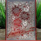 Outlined Poinsettia Metal Craft Die