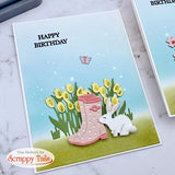 Flowers and Rain Boots Metal Craft Die