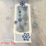 Slimline Snow Globe Pop Up Card Metal Craft Die with Interactive Spinner