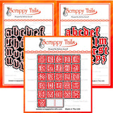 Hot Foil and Die Bundle - Complete Old English Alphabet