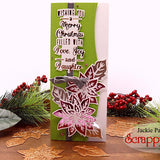 Hot Foil Christmas Sentiment and Coordinating Metal Craft Die Bundle