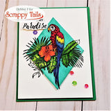 6x8 Tropical Bird Stamp