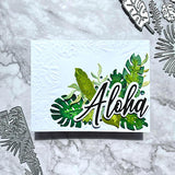 A7 Aloha Tropical Leave Cover Plate Metal Craft Die