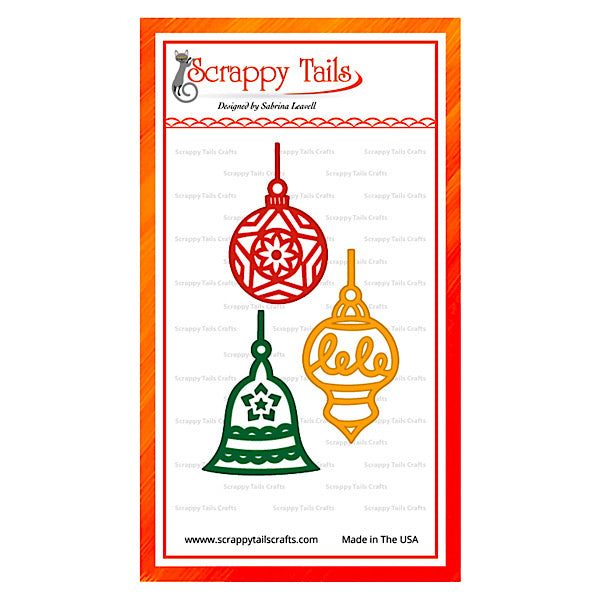 Triple Christmas Ornament Hot Foil Plate