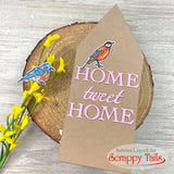 Slimline Bird House Pop Up Card Metal Die